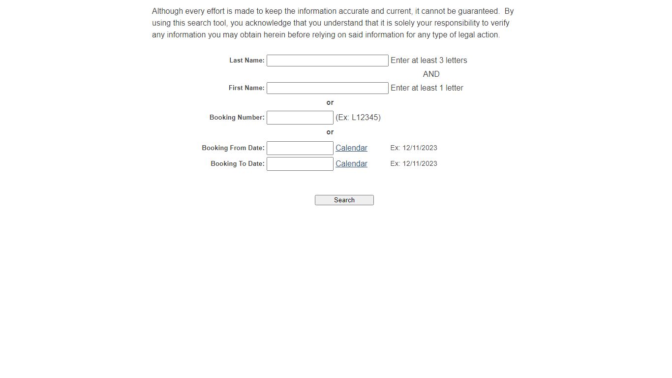 Lake County Sheriff - Inmate Search